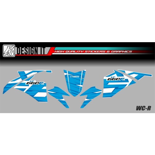 ΣΕΤ ΑΥΤΟΚΟΛΛΗΤΑ FAIRING YAMAHA XT660 2004-2016 - Image 2