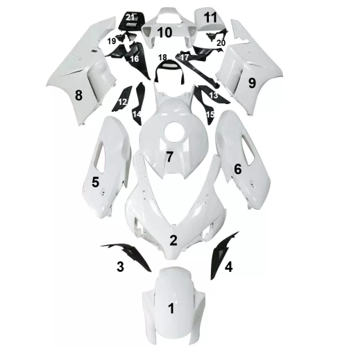 FAIRING ΜΕΜΟΝΩΜΕΝΑ ΤΕΜΑΧΙΑ ΠΛΑΣΤΙΚΑ HONDA CBR1000RR 2004-2005 ΑΒΑΦΑ