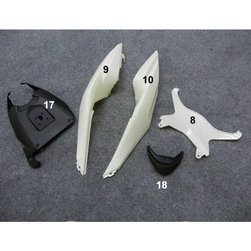 FAIRING ΜΕΜΟΝΩΜΕΝΑ ΤΕΜΑΧΙΑ ΠΛΑΣΤΙΚΑ ABS KAWASAKI ZX6R 2009-2012 ΑΒΑΦΑ - Image 6