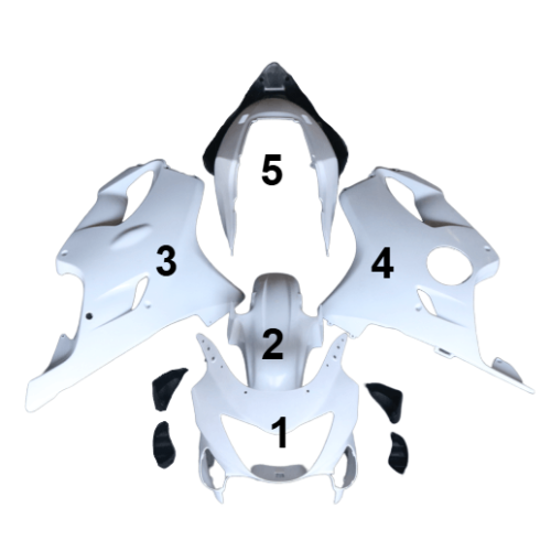 FAIRING ΜΕΜΟΝΩΜΕΝΑ ΤΕΜΑΧΙΑ ΠΛΑΣΤΙΚΑ HONDA CBR600F 1999-2000 ΑΒΑΦΑ