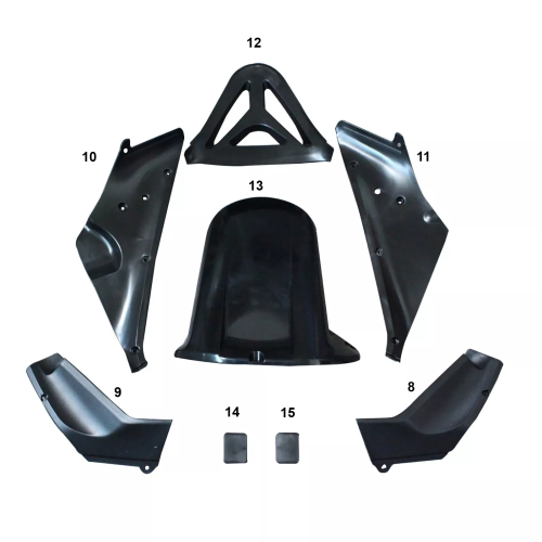 FAIRING ΜΕΜΟΝΩΜΕΝΑ ΤΕΜΑΧΙΑ ΠΛΑΣΤΙΚΑ ABS YAMAHA YZF-R1 1998-1999 ΑΒΑΦΑ - Image 7