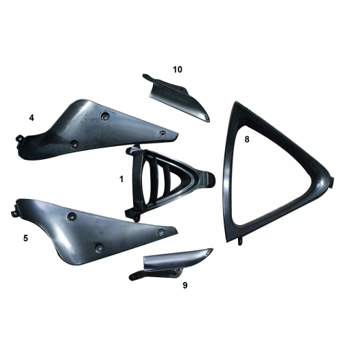 FAIRING ΜΕΜΟΝΩΜΕΝΑ ΤΕΜΑΧΙΑ ΠΛΑΣΤΙΚΑ TRIUMPH DAYTONA 675 2009-2012 ΑΒΑΦΑ - Image 2