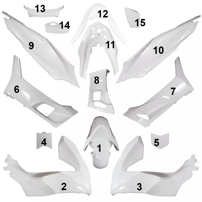 FAIRING ΜΕΜΟΝΩΜΕΝΑ ΤΕΜΑΧΙΑ ΠΛΑΣΤΙΚΑ HONDA PCX125/PCX150 ΑΒΑΦΑ