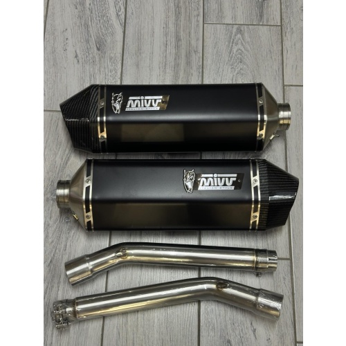 ΣΕΤ ΔΙΠΛΑ ΤΕΛΙΚΑ ΕΞΑΤΜΙΣΗΣ MIVV SLIP ON SPEED EDGE BLACK YAMAHA TDM 900