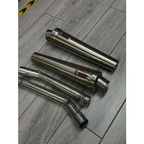 ΣΕΤ ΔΙΠΛΑ ΤΕΛΙΚΑ ΕΞΑΤΜΙΣΗΣ MIVV SLIP ON X-CONE SILVER YAMAHA TDM 900 - Image 2