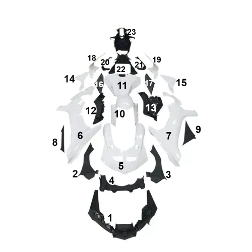 FAIRING ΜΕΜΟΝΩΜΕΝΑ ΤΕΜΑΧΙΑ ΠΛΑΣΤΙΚΑ ABS YAMAHA YZF R1 2015-2019 ΑΒΑΦΑ