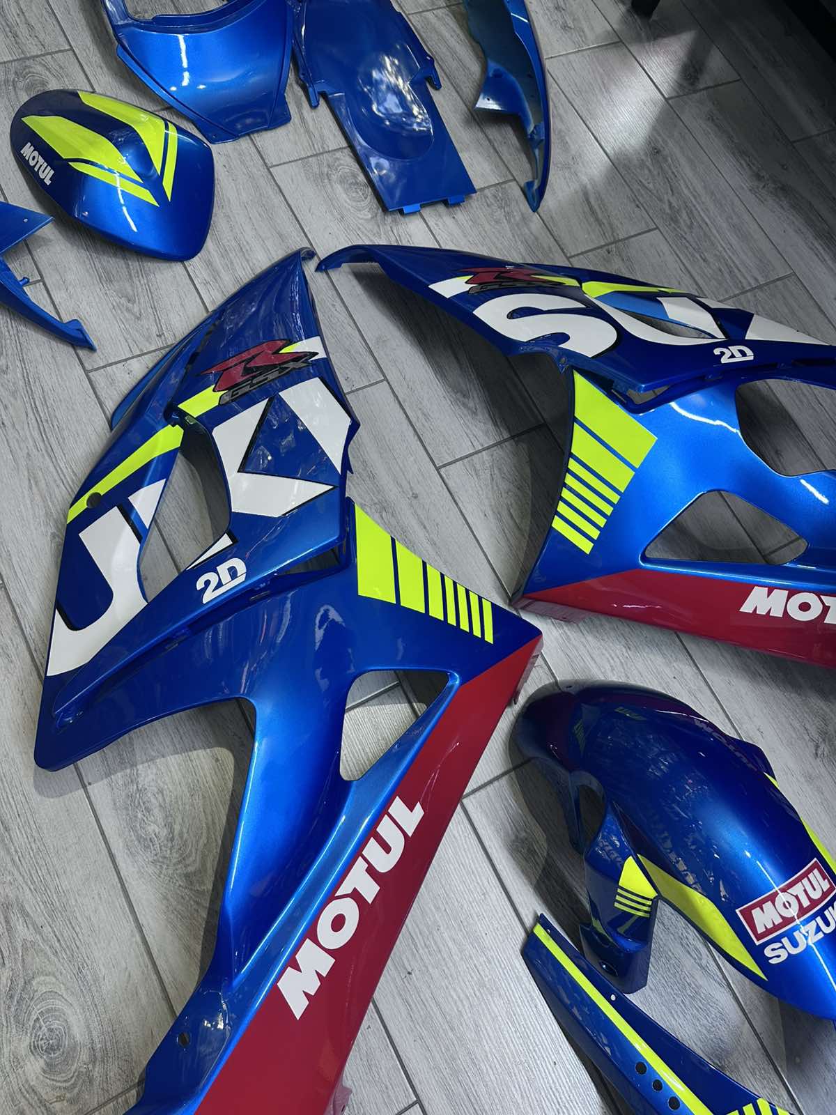 FULL FAIRING ΣΕΤ ΠΛΑΣΤΙΚΑ SUZUKI GSXR1000 2005-2006 ΜΠΛΕ ECSTAR - Image 13