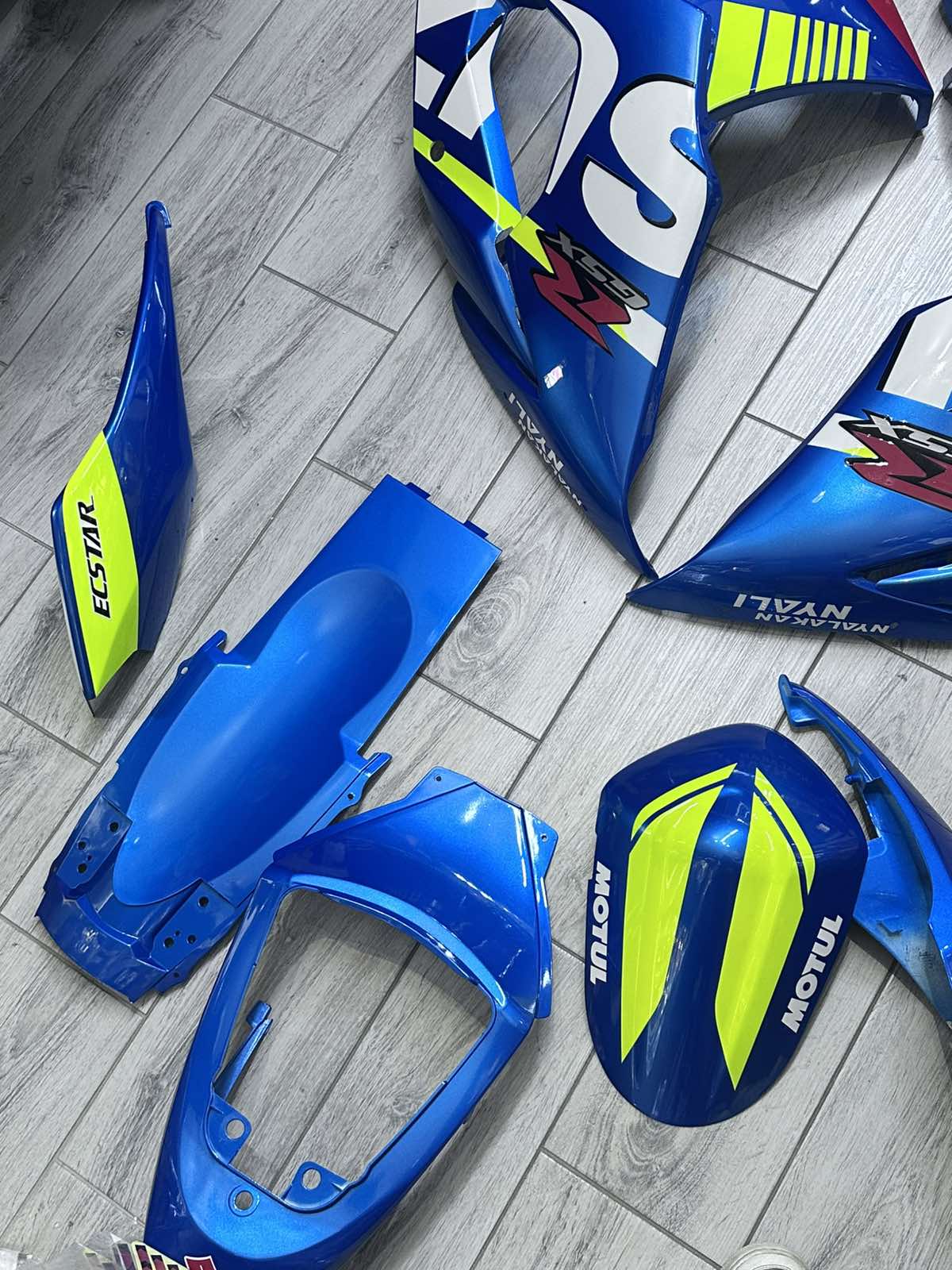 FULL FAIRING ΣΕΤ ΠΛΑΣΤΙΚΑ SUZUKI GSXR1000 2005-2006 ΜΠΛΕ ECSTAR - Image 12