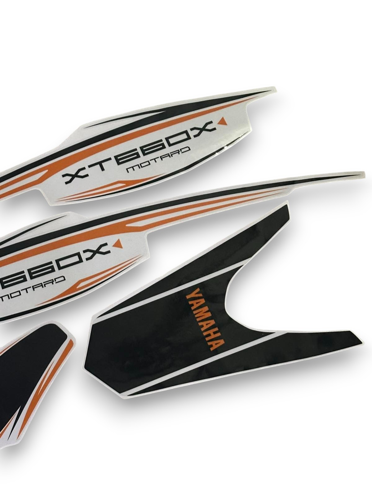 ΣΕΤ ΑΥΤΟΚΟΛΛΗΤΑ FAIRING YAMAHA XT660X MOTARD 2007-2016 ΠΟΡΤΟΚΑΛΙ-ΜΑΥΡΟ-ΑΣΠΡΟ - Image 4