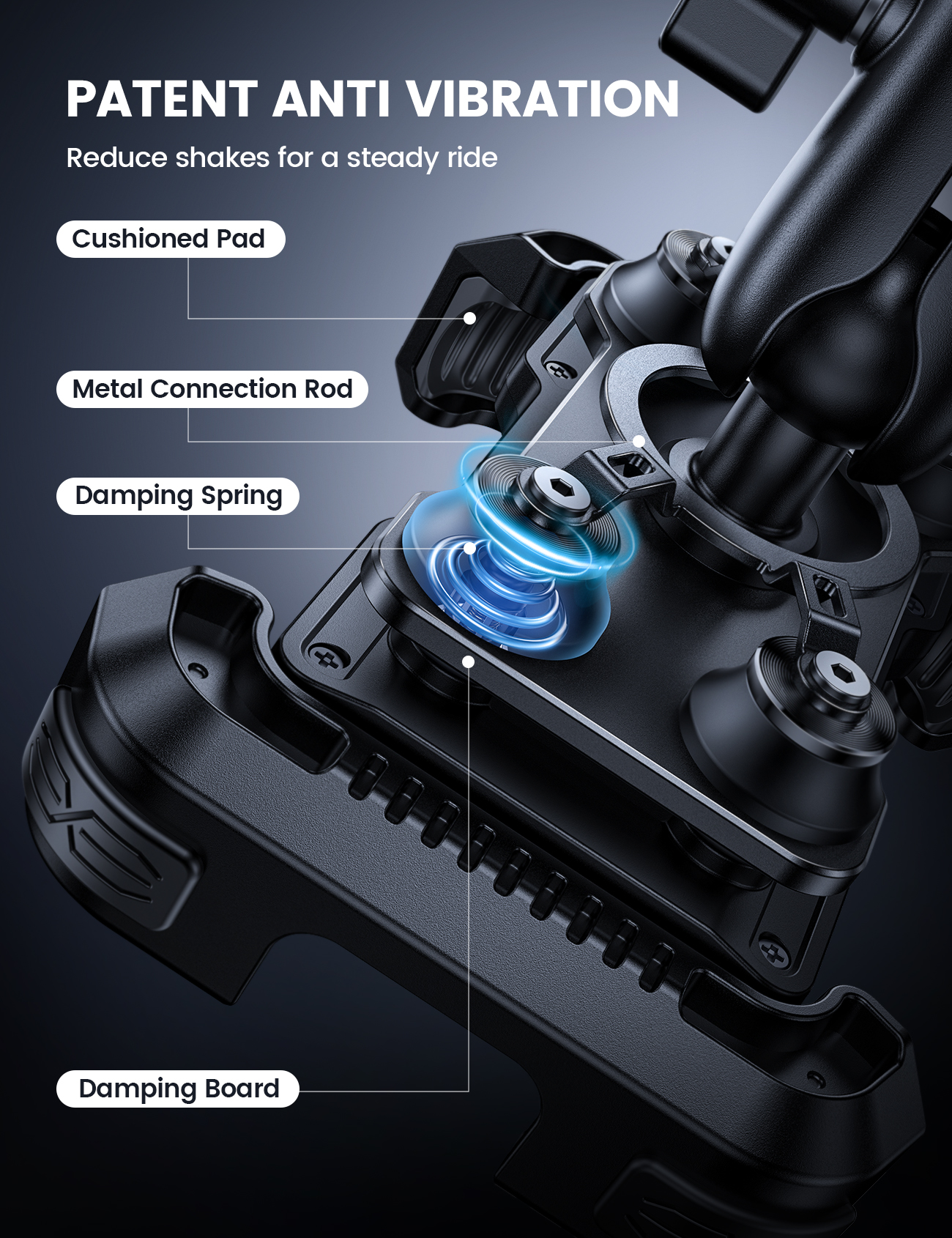 ΑΝΤΙΚΡΑΔΑΣΜΙΚΗ ΒΑΣΗ ΚΙΝΗΤΟΥ LAMICALL BCSP05 ΜΕ ΒΡΑΧΙΟΝΑ ΠΡΟΕΚΤΑΣΗΣ - Image 3