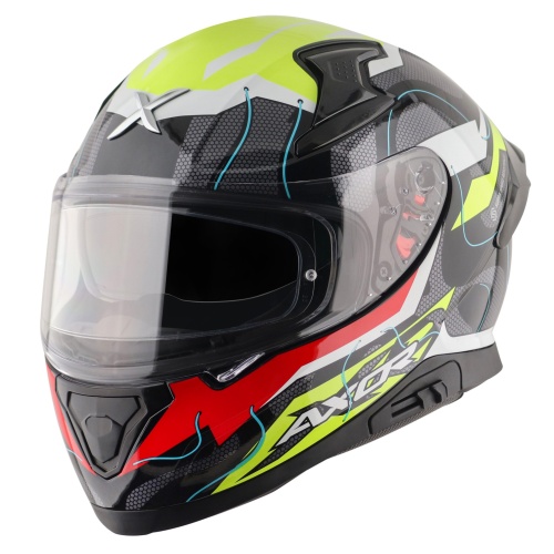 FULL FACE ΚΡΑΝΟΣ AXOR APEX TURBINE BLACK NEON YELLOW