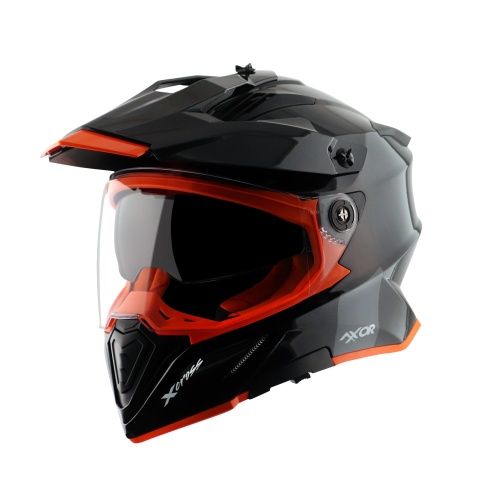 ΚΡΑΝΟΣ MOTOCROSS AXOR X-CROSS DUAL BLACK ORANGE