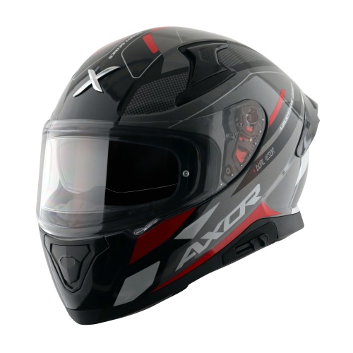 FULL FACE ΚΡΑΝΟΣ AXOR APEX TURBINE BLACK RED