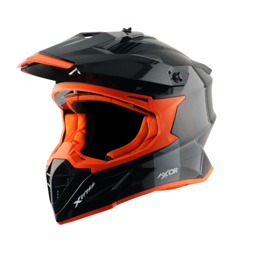 ΚΡΑΝΟΣ MOTOCROSS AXOR X-CROSS BLACK ORANGE