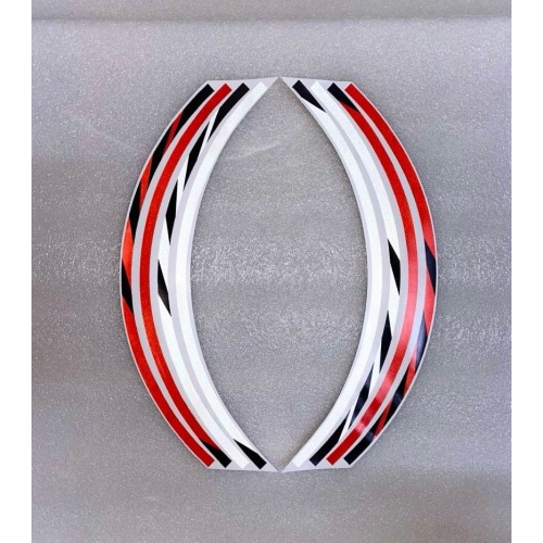 ΑΥΤΟΚΟΛΛΗΤΑ ΖΑΝΤΑΣ UNIVERSAL REFLECTIVE ΚΟΚΚΙΝΟ ΜΑΥΡΟ ΑΣΗΜΙ