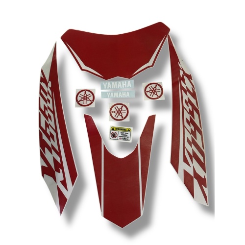 ΣΕΤ ΑΥΤΟΚΟΛΛΗΤΑ FAIRING YAMAHA XT660X 2007-2016 ΚΟΚΚΙΝΟ-ΛΕΥΚΟ