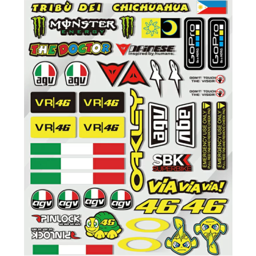 ΑΥΤΟΚΟΛΛΗΤΑ ΚΑΡΤΕΛΑ OAKLEY- AGV