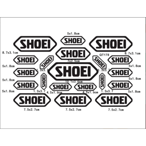 ΑΥΤΟΚΟΛΛΗΤΑ ΚΑΡΤΕΛΑ SHOEI LOGOS