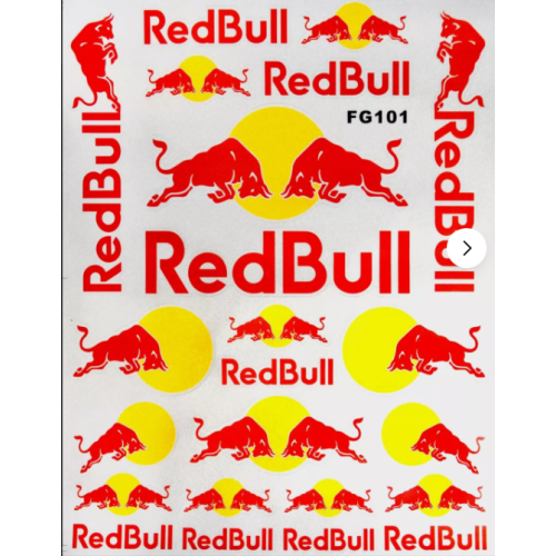 ΑΥΤΟΚΟΛΛΗΤΑ ΚΑΡΤΕΛΑ RED BULL