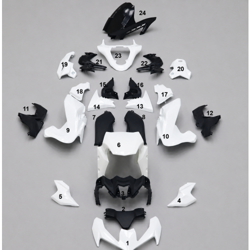 FAIRING ΜΕΜΟΝΩΜΕΝΑ ΤΕΜΑΧΙΑ ΠΛΑΣΤΙΚΑ KAWASAKI Z900 2020-2024 ΑΒΑΦΟ
